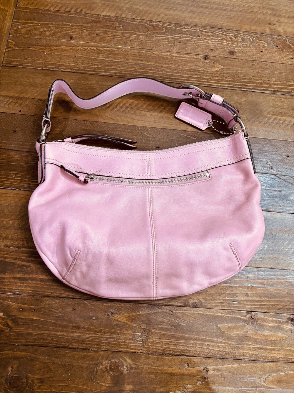 Coach SoHo Pleated Pink Hobo Shoulder Bag - Picture 2 of 15